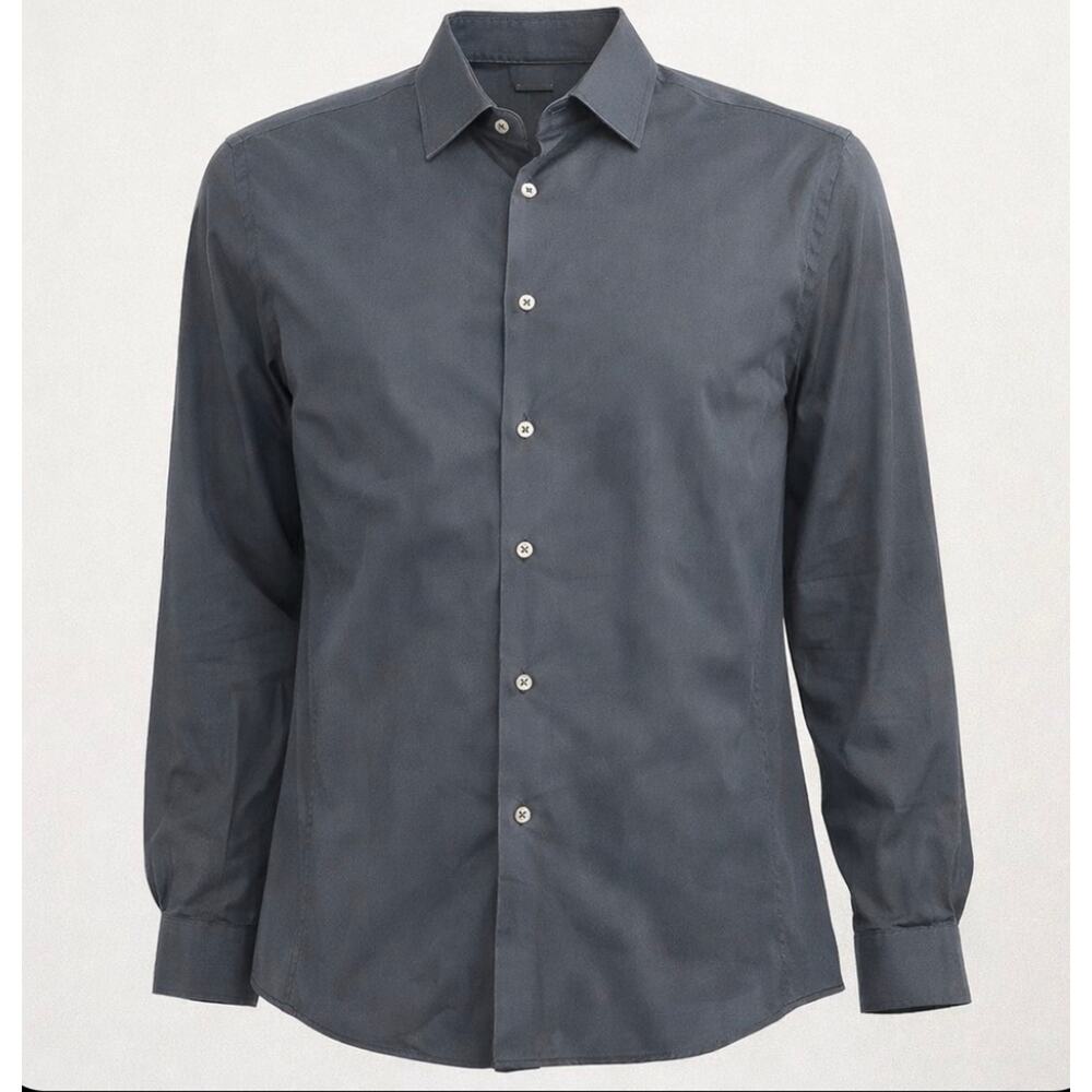 Zara Man Black Dress Shirt – Size XXL, Slim Fit, Button-Down